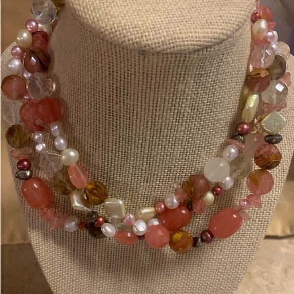 Mixed spring color necklace - Picture 2 of 7